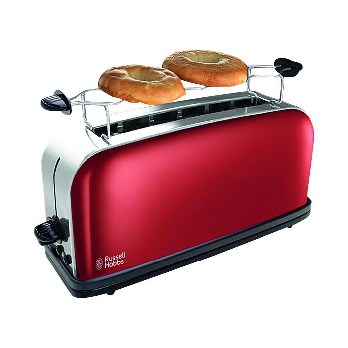 Russell Hobbs 2139156 Colours Plus 2 slice long slot toaster Red